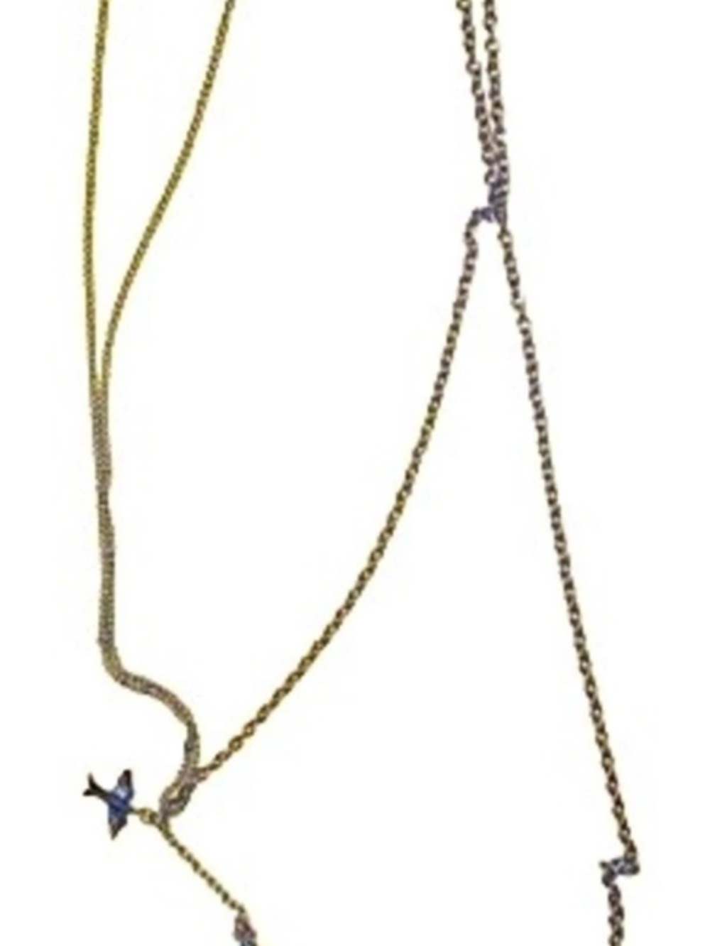 Silpada Blue & Gold Charm Necklace